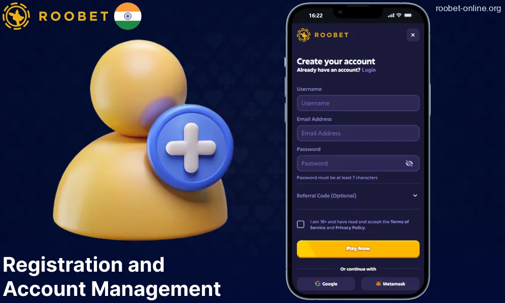 Roobet app registration guide for players from India